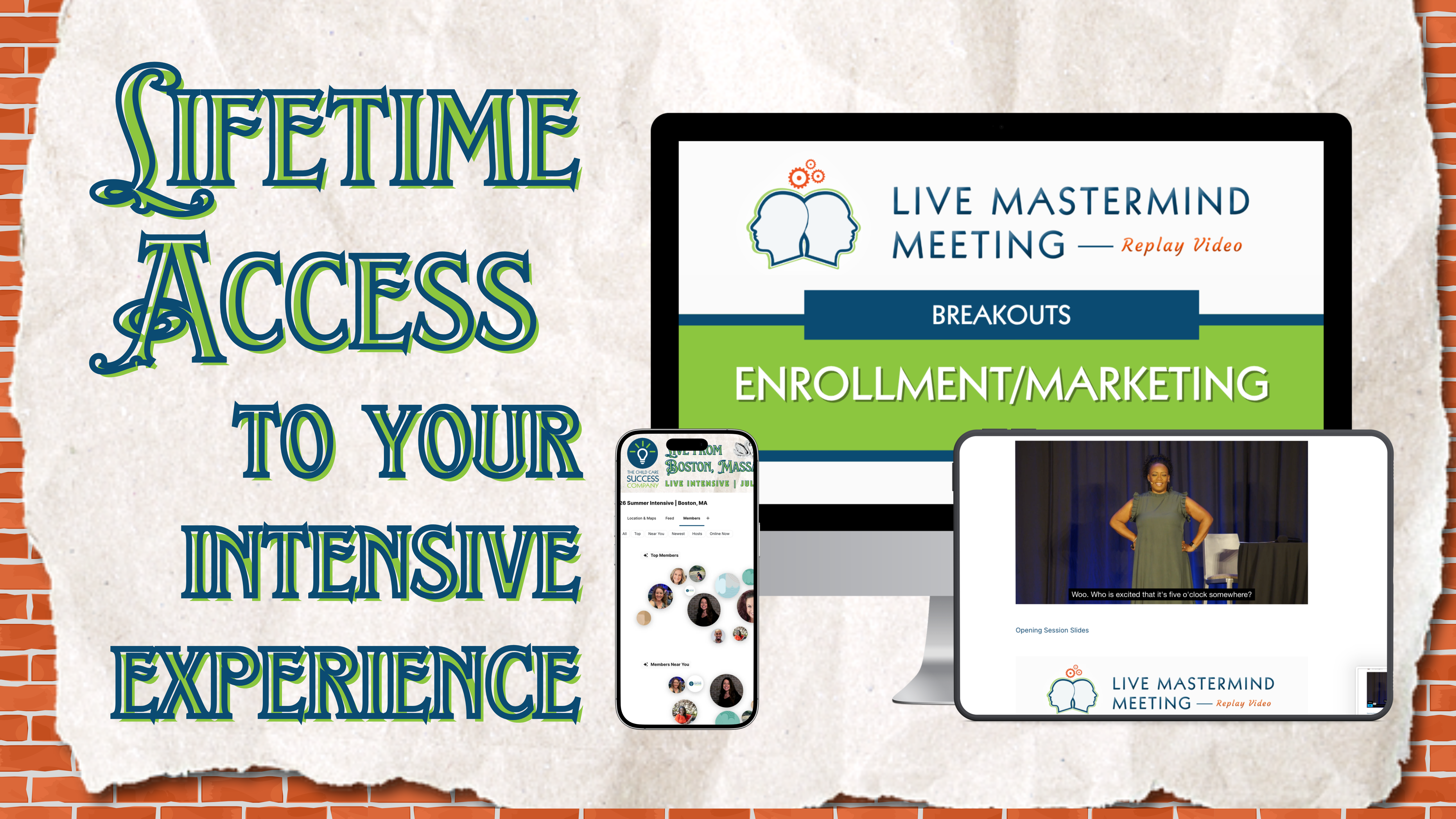 Lifetime Access with device mockups